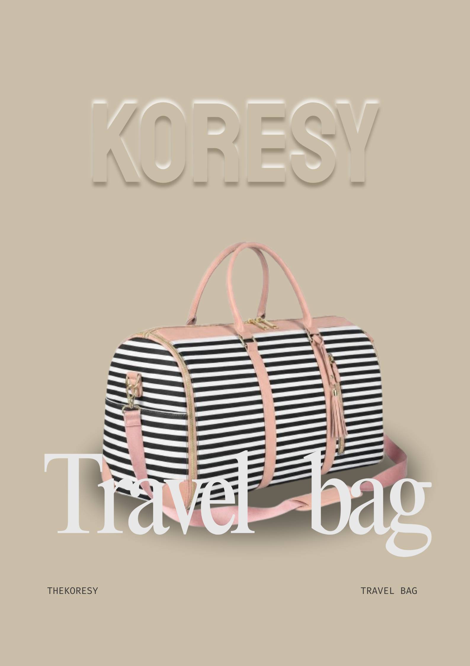 Koresy Travel Bag Black