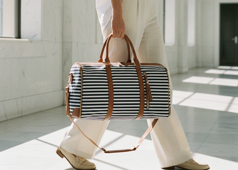 Stripe Navy - Walking